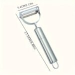 Stainless Steel Multi-Purpose Vegetable Peeler & Cutter ? All-In-One Kitchen Tool For Potatoes, Fruits, And More ? Perfect For Thanksgiving And Christmas Gifts, Kitchen Prep Tool | Sleek Kitchenware | Sharp Blade Cutter, Vegetable Slicer - Image 4