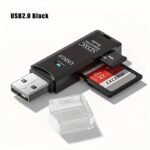 1Pc High-Speed Usb 2.0 Mini Sd Card Reader, Plug And Play Memory Card Adapter For Camera, Data Transfer, No Battery Required, Transferring Photos - Image 3