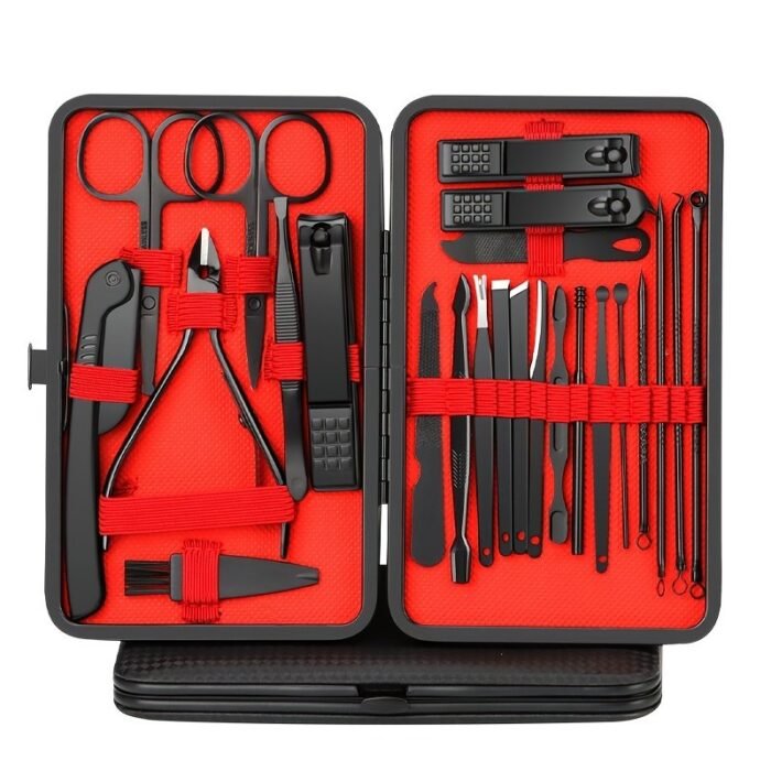10/24Pcs Nail Clippers Manicure Tool Set, With Portable Travel Case, Cuticle Nippers And Cutter Kit, Professional Nail Clippers Pedicure Kit, Grooming Kit For Travel - Image 5