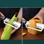 1Pc Stainless Steel Paring Knife, Commercial Sugarcane Peeler, Pineapple Cutter, Kitchen Melon Light Beige Scraper - Stamped Construction Blade,Not Suitable For Left-Hand Use - Image 7