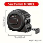 1Pc Oudisi High Precision Digital Tape Measure 3.0Meter/5.0Meter/7.5Meter/10.0Meter - Waterproof Abs Shell & Metal Shaft, Black Golden Heavy-Duty Measuring Tool For Woodworking, Construction, Diy Projects - Image 11