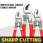 1Pc Oudisi Professional Cable Pliers, Chrome Vanadium Steel Manual Wire Cutters, Insulated Cable Scissors, Wire Stripping Pliers, Electrical Wire Cutting Tools - Image 7