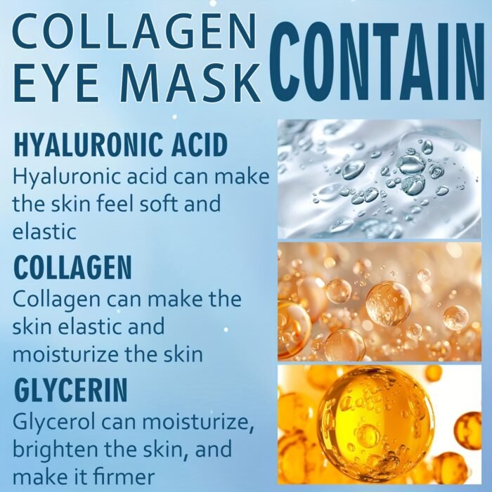 60Pcs Xioimy Collagen & Retinol Under Eye Masks - Hypoallergenic Multi-Functional Gel Eye Patches For Tightening, Moisturizing & Firming - European Specialized Skincare For All Light Beige Types, Men & Women, Eye Patches Skincare, Gentle Skincare, Under-Eye, Hypoallergenic Material - Image 7