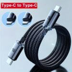 120W 6A Type C To Type C/Usb To Type C Super Fast Charging Cable For Samsung S23 S22 S21 Xiaomi 12Pro K50 K60 Redmi Huawei P40 P60 Android Oppo Phone Charger Usb C Cord Macbook Pro Ipad Pro Data Usb C Type-C Transfer Cord - Image 3