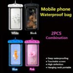 2Pcs Luminous Waterproof Mobile Phone Bag Touch Screen Swimming Self-Sealing Sealed Bag Beach Diving Photography Drifting Transparent Waterproof Mobile Phone Case - Image 16