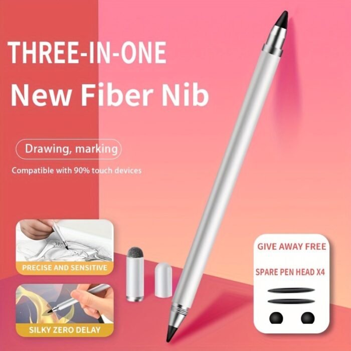 Touch Screen Stylus, 3-In-1 High Precision Universal Stylus, Suitable For Ipad Iphone Tablet Galaxy All-Capacitive Touch Screen - Image 1