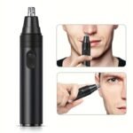 1Pc Nose Hair Trimmer, Professional Painless Nose And Ear Hair Trimmer For Women Men, Stainless Steel Head Nose Hair Remover, Battery Powered Nose And Ear Hair Trimmer - Image 2
