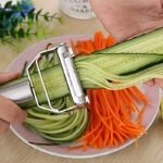 Stainless Steel Multi-Purpose Vegetable Peeler & Cutter ? All-In-One Kitchen Tool For Potatoes, Fruits, And More ? Perfect For Thanksgiving And Christmas Gifts, Kitchen Prep Tool | Sleek Kitchenware | Sharp Blade Cutter, Vegetable Slicer - Image 2