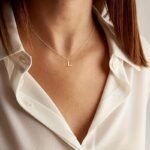1Pc Elegant & Cute Initial Necklace For Women - 18K Golden Plated Stainless Steel Box Chain, A-Z Uppercase Letters, Daily Wear & Gift Idea, Letter Necklace, Jewelry, Sleek Design, Luxurious Finish - Image 16