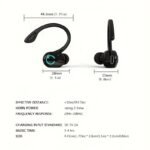 Ruihongxing Long-Lasting Wireless Earbuds With Hd Voice Calls, Rechargeable Battery, 5, 0Mm Driver & Noise Cancellation, Usb-C Charging, Compact Design For Business, Gym, Travel - Black & White, Wireless Earbuds For Phone, Workout Headphones, Sleek Headphones, Durable Headphones - Image 2