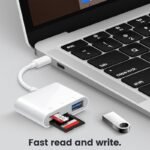 3-In-1 Usb-C Sd Card Reader - Fast Transfer & Plug & Play For Iphone 15/16, For Ipad Pro, For Macbook Air/Pro, Chromebooks, Dell Xps, For S10/S9 & More Devices, Usb C To Sd Tf Memory Card Reader. - Image 7