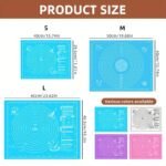 1Pc Multi-Function Non-Stick Pastry Mat, Perfect For Baking And Rolling Dough - Ideal Kitchen Tool For Pies, Cookies & More - 4 Colors Available (Halloween, Christmas, Easter, Thanksgiving) - Image 4