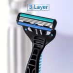 2 Handles + 24/26 Blades / Men'S And Women'S Manual Safety Razor With 3/6 Layers Of Stainless Steel Hair Removal Shaver Blade Replaceable Shaving Head Shaving Tool - Image 9