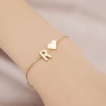 Letter Mini Love Heart Thin Chain Bracelet Simple Minimalist Hand Chain Jewelry Decoration Gift Birthday Gift - Image 26