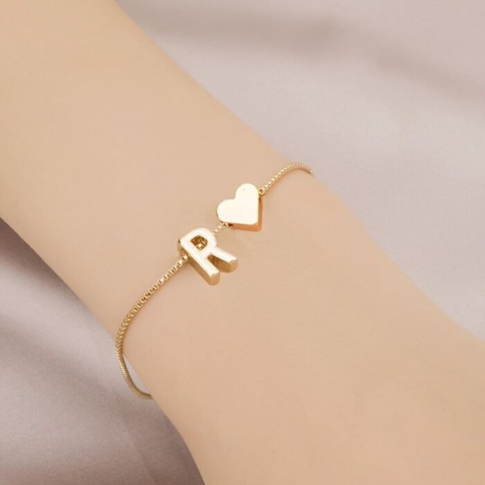 Letter Mini Love Heart Thin Chain Bracelet Simple Minimalist Hand Chain Jewelry Decoration Gift Birthday Gift - Image 26