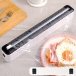 1Pc Kitchen Wrap Cutter, Dual-Sided Sliding Blade Cutting Box, Wall-Mounted With Suction Cup, Abs Material, Suitable For Home And Commercial Use - Image 9