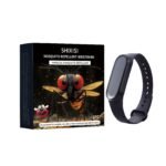 Black Electronic Mosquito Repellent Wristband ? Comfortable Fit, Physical Insect Deterrent, Non-Toxic, Unisex Design For Fishing & Outdoor Activities, Includes 2 Button Batteries, Unisex Wristband | Stylish Bracelet | Modern Wearable | Physical - Image 3