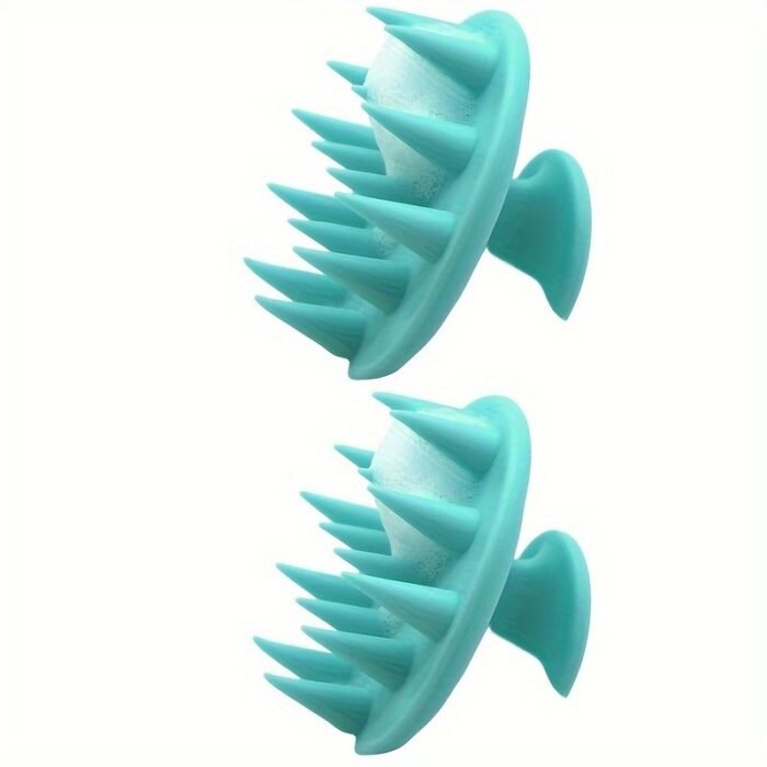 Mold-Free Silicone Scalp Massager & Exfoliator - Ergonomic Design For Hair Growth, Improved Blood Circulation & Dandruff - Gentle Detangling Shampoo Brush For All Hair Types, Promotes Thy Hair Growth, Scalp Massager For Growing Hair, Sleek Cylindrical Design, Smooth Texture - Image 10