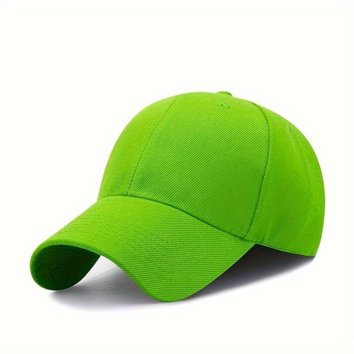 Women'S Summer Fitted Adjustable Baseball Cap, Solid Color, Sun Protection, Polyester, Woven, With Holiday Theme, For Women, Men, Outdoor - Image 17