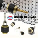 1Pc Chrome Vanadium Steel Quick Release Hexagonal Drill Bit Adapter, Self-Locking Extension Rod For Electric Drill Driver Conversion, Pop-Up Screwdriver Tool With 3 Sockets (1/4" Shank, 3/8" Hexagonal Shank, 1/2" Hexagonal Shank), Durable Knurled Grip For Secure Handling, Ideal For Tight Spaces