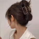 4Pcs Matte Square Hair Claws - Minimalist Rectangular Hair Clips For Updos, Half-Up Styles & Everyday Casual Wear, Durable Non-Slip Hair Accessories For Women & S, Hairstyle Support Tools, Sturdy Grip Clips - Image 8