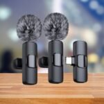 Hitozon Wireless Lavalier Microphone With Windproof Noise, Usb-C/Lightning/Usb-A Compatible, Wireless Smart Connectivity, One-Touch Recording, Usb-Powered (Usb-C Charging) For Smartphones, Laptops, Podcasts, Vlogs, Video Interviews - Plug-And-Play Setup, Usb-Powered, Clear Sound, Long-Lasting -Free Operation, Compact & Portable, Ergonomic Design, Multi-Device Use