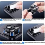 1Pc Compatible With Iphone 11/12/13/14/15/16 Pro Max Plus Mini Metal Camera Lens Protector, Scratch Resistant And Long-Lasting - Image 10