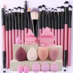 20/34Pcs Makeup Brush Set And 8Pcs Mini Makeup Brush Professional Soft Synthetic Powder Foundation Eyeshadow Makeup Brush Cosmetics Suitable For Beginners - Image 7
