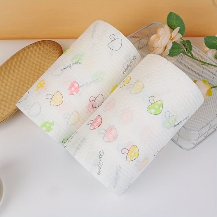 400Pcs Washable Kitchen Paper Towels - Absorbent, Non-Stick Oil-Absorbent Roll, Durable Polyester Fabric, Ideal For Kitchen, Car, Living Room, Toilet, Bedroom, Kitchen Cleaning Essentials | Decorative Kitchenware | Washable Fabric - Image 2