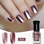 1-Pack Mirror Effect Metallic Nail Polish - Quick-Dry, Long-Lasting Shine, Hypoallergenic & Formaldehyde/Alcohol/ Formula For Women - Metallic Pink Shade For Hands & Feet Nail Care, Modern Nail Art - Image 5