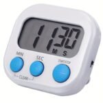 1Pc Digital Kitchen Timer For Baking And Cooking - Dual Display, Aaa Battery Powered, Multi-Functional Stopwatch With Start/Stop Button, Alarm Clock, And Counter - Pink/White/Green/Red/Blue Options, Baking Essentials|Modern Kitchen Accessory|Compact Design - Image 7