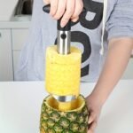 1Pc Stainless Steel Pineapple Corer And Slicer, Easy To Use Kitchen Tool For Effortless Pineapple Core Removal And Slicing - Image 5