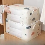 1-Pack Large Capacity Multi-Purpose Storage Bag With Handles, Dustproof & Moisture-Resistant Odorless Non-Woven Fabric, Zipper Closure For Clothes, Toys, Seasonal Organizing - Beige, Clothes Storage - Image 8