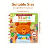 Bear'S Tidy-Up Time Children Book, Picture Book With Vibrant Bear Illustrations, Interactive Book For Age 0-3, Lift-The-Flap Book, Push, Pull And Slide, Good Habit Formation| Boost Reading Hobby| Spark Brain Thinking, Touch And Feel Books, Busy Book, Lift-The-Flap Book, Engaging Learning Books, Best Birthdays, Holiday Gifts, Ideal Travel And Bedtime Reading Resources, Preschool& Parent-Child Learning Activities - Image 4