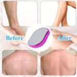1Pc Crystal Hair Eraser For Men & Women - Painless Exfoliation, Reusable & Waterproof Hair Removal Tool In Blue/Pink/Golden-Beige For Smooth Back, Arms, Legs, Hair Remover - Image 2
