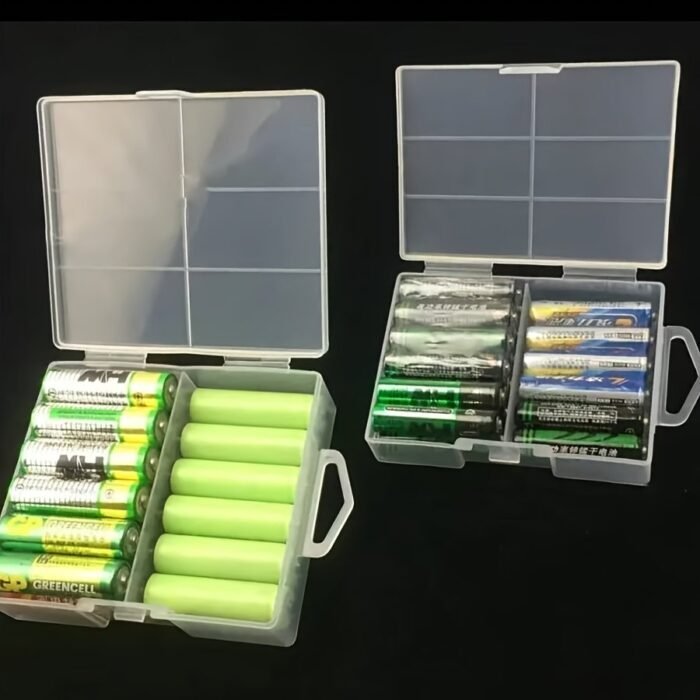 Sturdy Transparent Clear Battery Organizer Box - Holds 24 Aa Or 24 Aaa, Durable, Portable, And Space-Saving Storage Solution For Home, Garage, And Factory Supplies No Power Required - Image 8