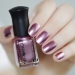 1-Pack Mirror Effect Metallic Nail Polish - Quick-Dry, Long-Lasting Shine, Hypoallergenic & Formaldehyde/Alcohol/ Formula For Women - Metallic Pink Shade For Hands & Feet Nail Care, Modern Nail Art - Image 4