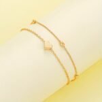 3Pcs Simple Heart-Shaped Faux Necklace And Bracelet Set For Women, Perfect For Dating And Casual Attire - Image 5