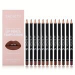 12Pcs Matte Non-Stick Lip Liner, Long-Lasting Waterproof Lip Liner Gift Box Set Lip Makeup Ideal For Mother'S Day Makeup Set - Image 2