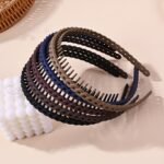 2/3/4/5Pcs Hair Scrunchies With Teeth, Anti-Slip Headbands For Washing Face And Styling, Hair Accessories - Image 15