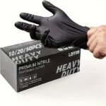 10/20/50Pcs Disposable Pvc Composite Nitrile Gloves, Powder-Free, Latex-Free, Household Disposable Gloves, Suitable For Home Cleaning
