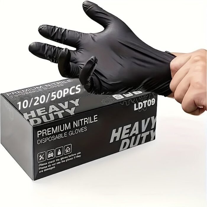 10/20/50Pcs Disposable Pvc Composite Nitrile Gloves, Powder-Free, Latex-Free, Household Disposable Gloves, Suitable For Home Cleaning - Image 1