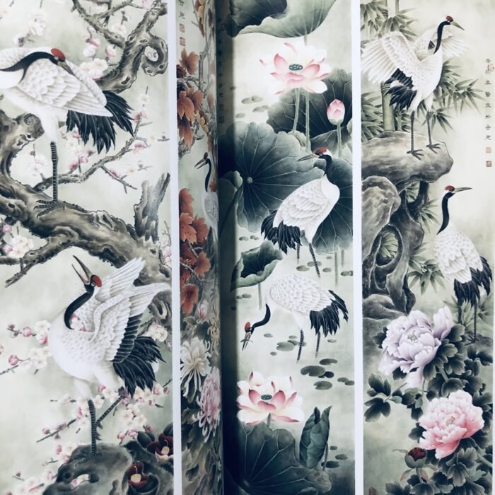 Chinese Painting Screen Composition Techniques: Meticulous Crane Chinese Painting Techniques Series Chinese Painting Introduction To Freehand Painting Chinese Version - Image 6