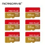 High Speed Red Golden Micro Tf Sd Card 8Gb 16Gb 32Gb 64Gb 100Gb 128Gb 256Gb Micro Mini Sd Card Memory Card U3 Class 10 Tf Flash Cards For Sd Adapter