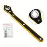 1Pc Heavy-Duty Metal Tire Jack Wrench With 360? Rotating Knob, Rust Resistant Long Handle Scissor Jack For Motorcycles, Suvs & Vehicles - Effortless Disassembly & Installation Tool, Auto Workshop Essentials | Ergonomic Handle Design | Robust Construction, Tire Wrench - Image 3