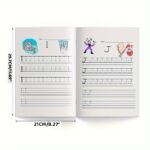 Alphabet Practice Workbook For Kids 5+ - Zhidian 1Pc Children'S Handwriting Improvement Four-Lined Grid Coloring Book - Educational English Letter Writing Learning Aid - Publication Date 2024-05-01 - Image 5