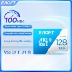 Eaget Mimi Sd Card 256Gb/128Gb Memory Card, Blue & White Mini Memory Sd Card 64Gb/32Gb Class 10 High Speed Flash Memory Card, Storage Memory Tf Sd Card Gift For Birthday/Easter/Boy/Girlfriend