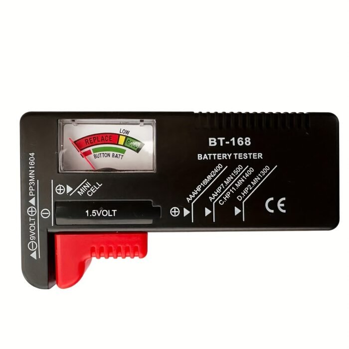 Bt-168 Universal Battery Tester - Quickly Check Aa/Aaa/C/D/9V/1.5V Batteries With Colour-Coded Meter Indicators! - Image 3