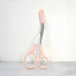 Stainless Steel Precision Eyebrow Trimming Scissors With Integrated Comb, Manual Grooming Tool, Durable Plastic Handle, No Battery Required, For Perfect Brow Shaping - Image 3