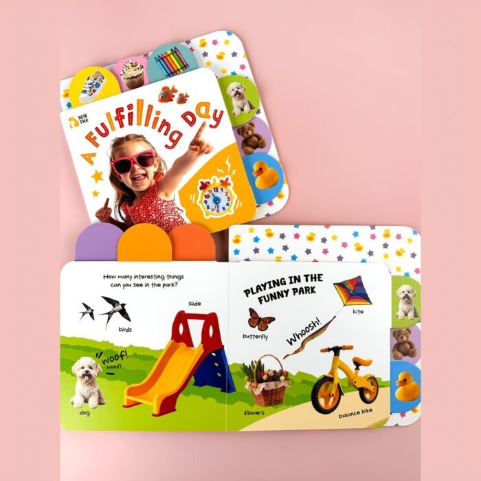 An Eventful Day, Early Childhood Word Learning Cognition Label Board Book, Perfect Ramadan Birthday Present For Kids, Bear Tale - Image 1